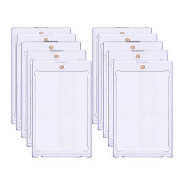 10 stk. 35PT Hård Magnetisk Kortholder til Idol Fotokort Beskytter Sports Trading Card Toploaders