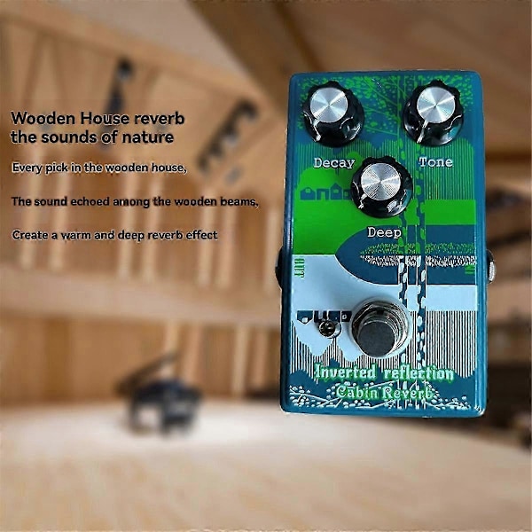 Guitar Reverb Effekter Inverteret Refleksion Kabine Reverb Effekt Pedal til Elektrisk Guitar Bas