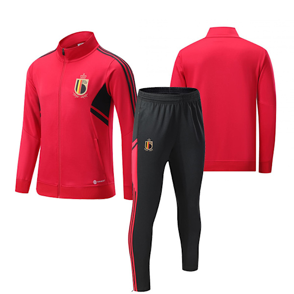 2324 Fodbold Træningsdragt Langærmet Voksen Stand-up Krave Lang Lynlåsdragt Efterår Og Vinter Trøje Producenter Paris Argentina Belgium 4XL [height: 185-190cm]]