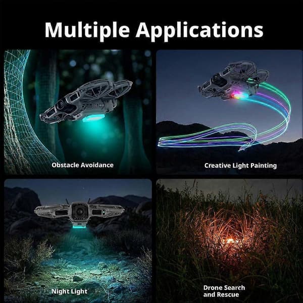 Drone Belly Light til DJI Neo 2 38 Lystilstande Landingsstel