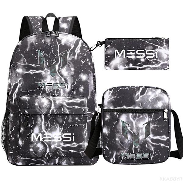 Jalkapallo Messi reppu 3 osaa Chocolate