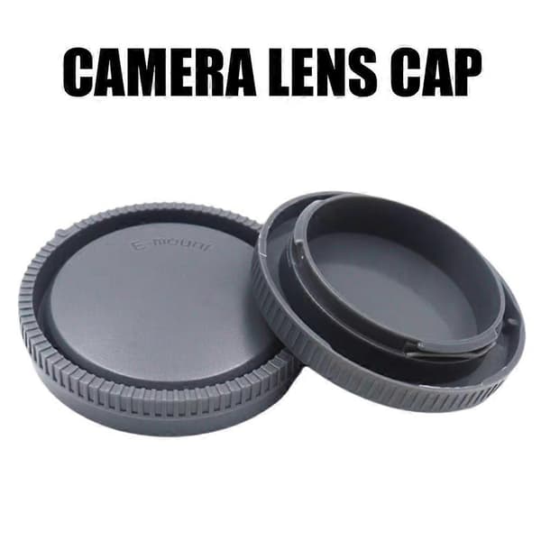 3 bageste objektivdæksler + 1x frontdæksel til kamerahus til Sony NEX E-mount kamera