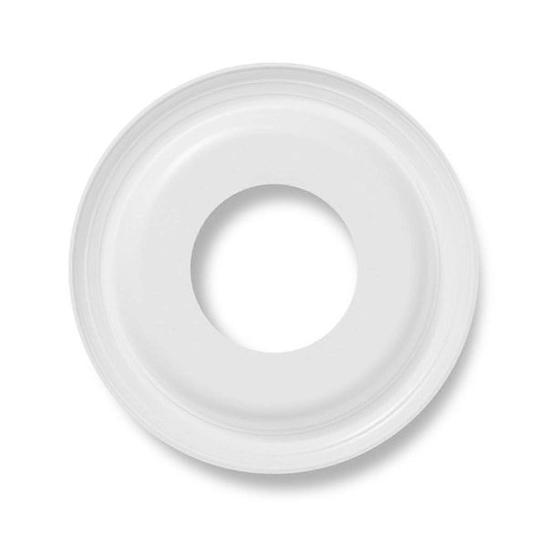 2-pack Formgjutna PU Takrosetter 25,4 cm YD X 10,2 cm ID (Passar Takkoppar Upp Till 18,4 cm) Vit
