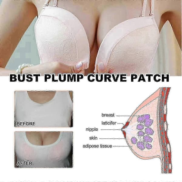 Bryst Plump Curve Patch, Brystløft Fast Anti-Sagging Oppstrammende Full Brystløft Tape