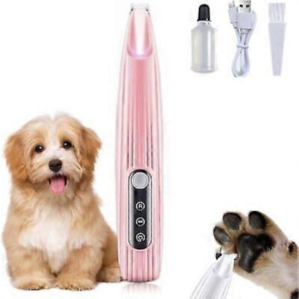 Saffory Hundtrimmer, Saffory Elektrisk Hundtrimmer, Mikroprecisionstrimmer för Husdjur Pink