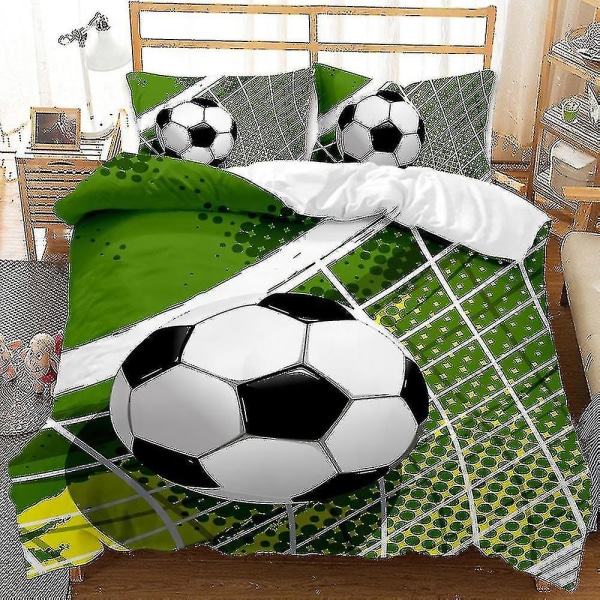 Sport Fotboll cover Hemtextil Tredelad sängkläder H C 135*200two-piece set