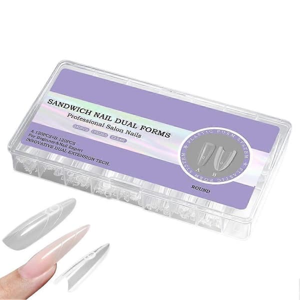 ABS Sandwich Negleform For Forlengelse Og Fransk Manikyr style 2