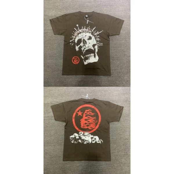 High Street Vintage Miesten Naisten Lyhythihainen Top T-paita Skull Print 3 L