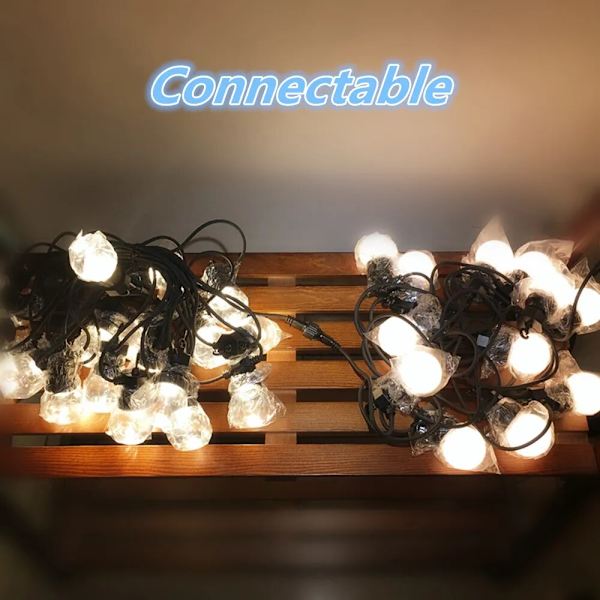 IP65 LED-valosarja keijukaisvaloköynnöksellä, suunniteltu loma-ajan valaistukseen, häihin, puutarhajuhliin, patiolle, aukiolle, joulukuuseen, ulkokoristeluun 23M 25Bulbs Multicolor