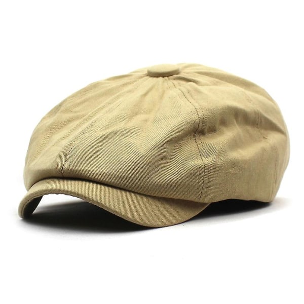 Elegant Spiss Caps Stilig Justerbar Caps Khaki