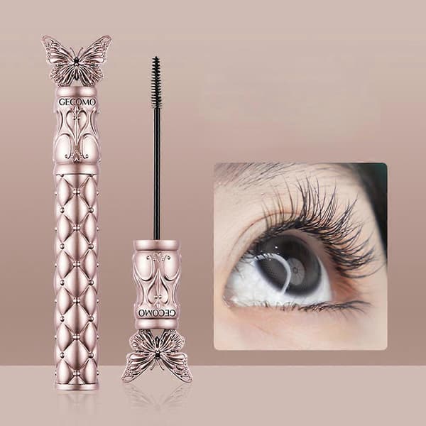 Butterfly Flying Volume Mascara Curl Långvarig Makeup Tunn Borste Ögonfransprimer Form 1pcs