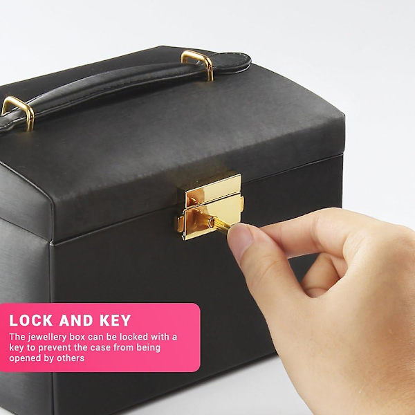 Smyckeskrin med flera fack - För klockor, ringar och halsband
