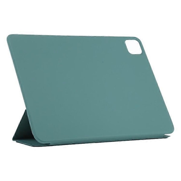 Kompatibelt Fodral för iPad Pro 11 (2024) PU Läder Tri-Fold Ställ Magnetisk Stängning Tablet Skydd Green