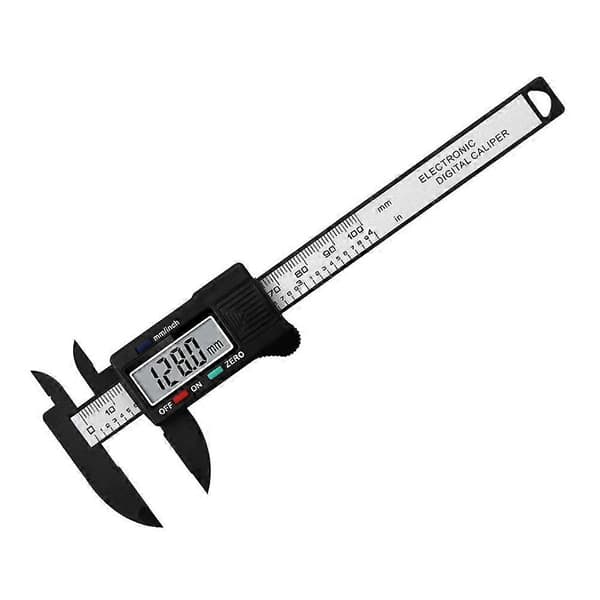 LCD Digital Vernier Caliper Mikrometer Måleverktøy Måler Linjal 100mm Svart