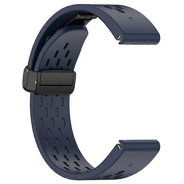 Kompatibel med Garmin Tactix 7 Pro / Fenix 7X / Fenix 7X Solar Silikone Urrem 26mm Åndbar Urrem med Foldespænde Blue