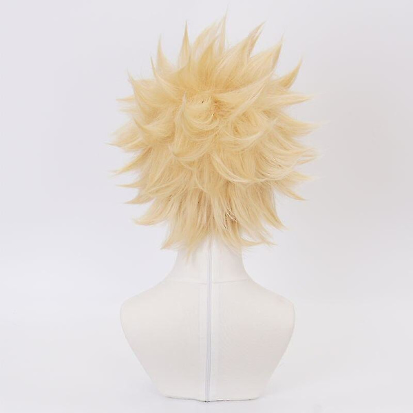 Anime My Hero Academia Cosplay Peruukki Keltainen Lyhyt Tukka Bakugou
