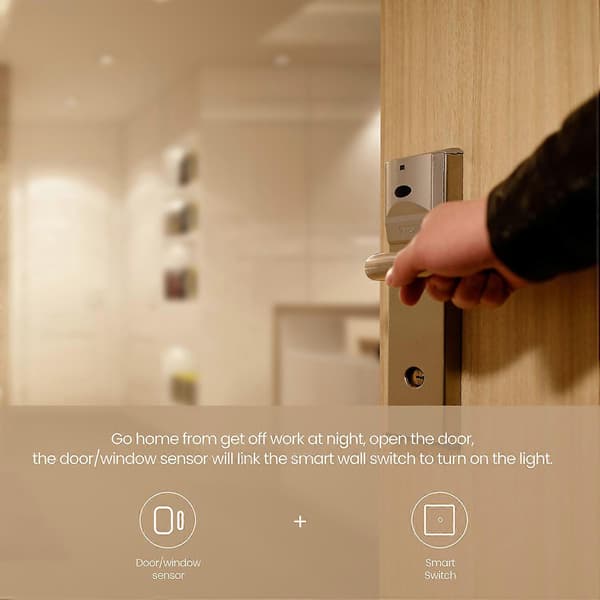 Tuya Zigbee 3.0 Smart Kontaktsensor Säkerhetsgrind Dörr Fönster Sensor Transducer Smart Life Hem