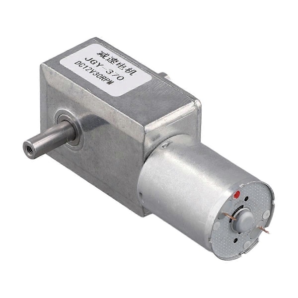 JGY370 DC-moottori 12V 30RPM Nopeudenpudotusmoottori suurella vääntömomentilla ja turbovaihteella