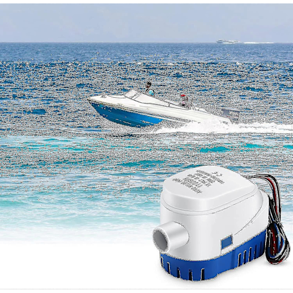 Lensepumpe, 12V 1100gph Automatisk Lensepumpe Marine Nedsenkbar Lense Auto Stille Væskepumpe Vannpumpe For Båter, Dammer, Bassenger