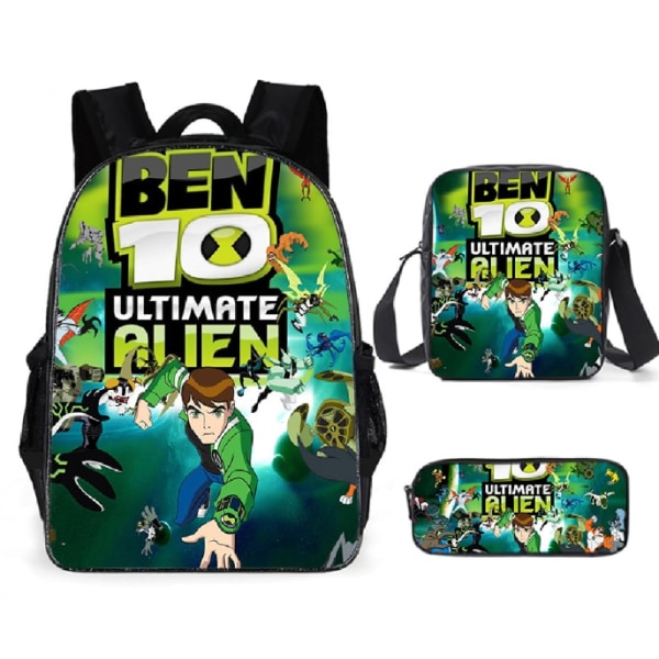 Set med 3 16" Ben 10 ryggsäckar för barn multi 16 Inches