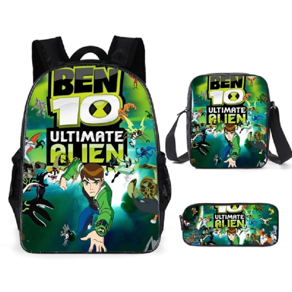 Set med 3 16\" Ben 10 Ryggsäckar för Barn multi 16 Inches
