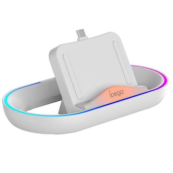 Ipega PS5 Portal -suoratoistokäsikonsolin lataustelakka RGB-valoilla
