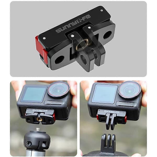 For OSMO ACTION 5 Pro Magnetic Quick Release Adapter Foldable Flat Expansion