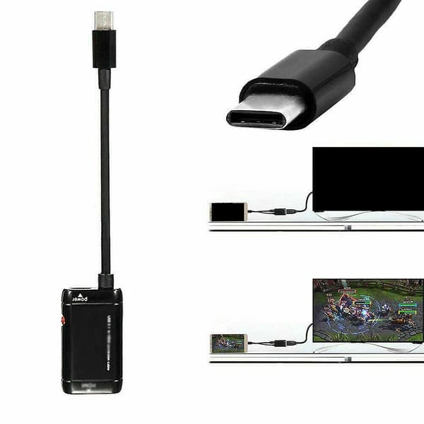USB-C Typ C MHL till HDMI Videokabeladapter för Telefon Surfplatta