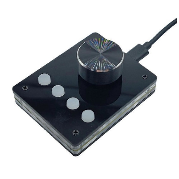 Multimedia Programmerbart Tastatur USB-knapp Egendefinert Tastatur Mini Makrotastatur Volumkontroller (Sm