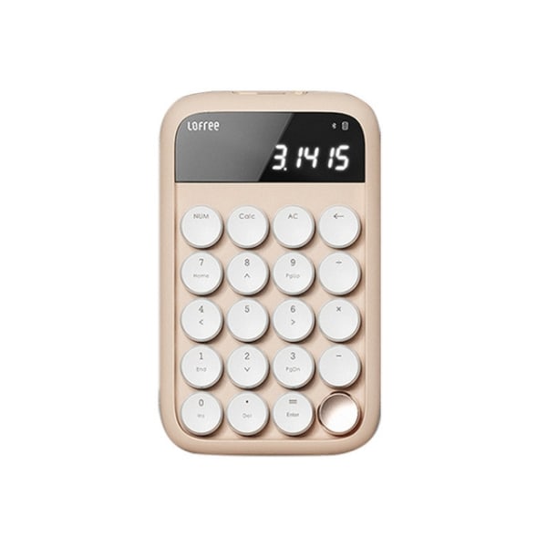 Lofree 79-Key Milk Tea Trådløs Bluetooth Mekanisk Bakbelyst Tastaturmus Milk tea Calculator