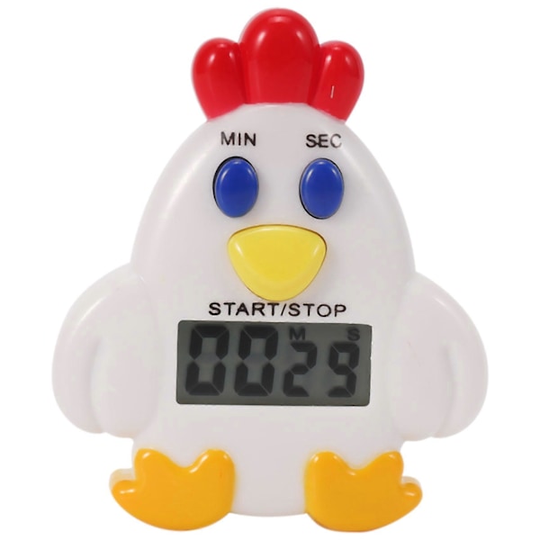 Kjøkken LCD Digital 99 Minutter 59 SEK Nedtelling Klips Høne Alarm Timer Verktøy