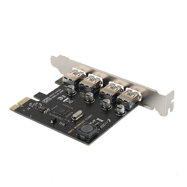 4 Port USB 3.0 PCI-E Udvidelseskort PCI Express PCIe USB 3.0 HUB Adapter 4-Port USB3.0 Controller