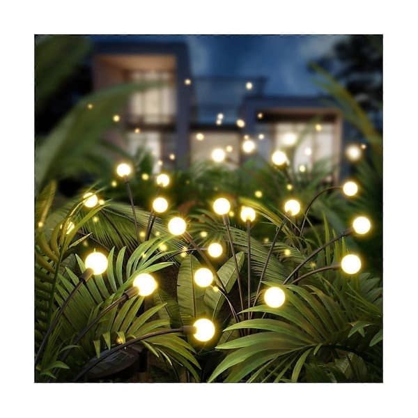 Solcellehavelamper, 4 stk. - 40 LED Nye Opgraderede Solcellelamper, Svinger Med Vinden, Sankt Hans Orm Lys