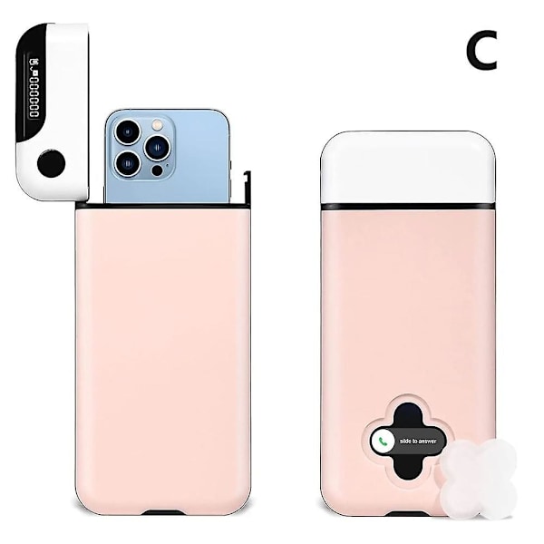 Mobiltelefonlåsbox med Timer, Hjälper till Självdisciplin och Fokus pink