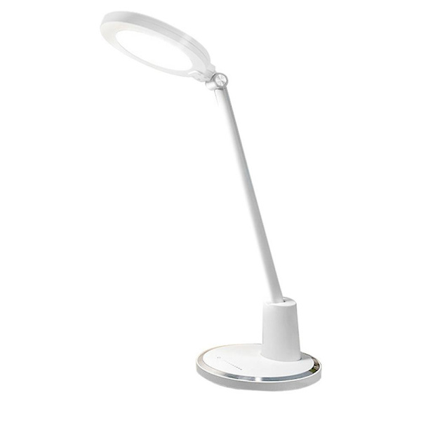 LED Skrivebordslampe Øyebesparende Skrivebordslampe Hjemmekontorlampe Justerbare Bordlamper Med 10 Lysstyrkenivåer Og 6 Lysmoduser Berøringsfølsom Kontroll Blå
