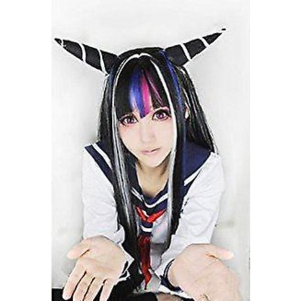 Super Danganronpa Ibuki Mioda Cosplay Kostym Klänning Uniform Kostym Halloween Karneval Kostymer Mioda Ibuki Cosplay Peruk Set Xs-3xl XS