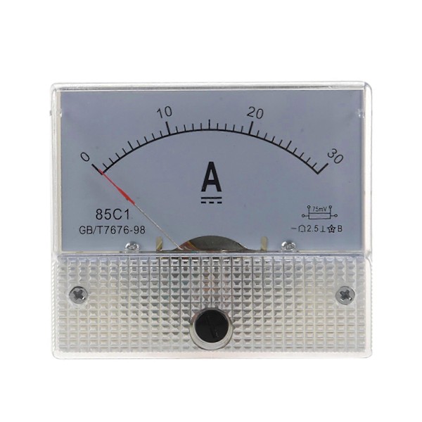 85C1 Analog Ström Panelmätare DC 30A AMP Amperemeter
