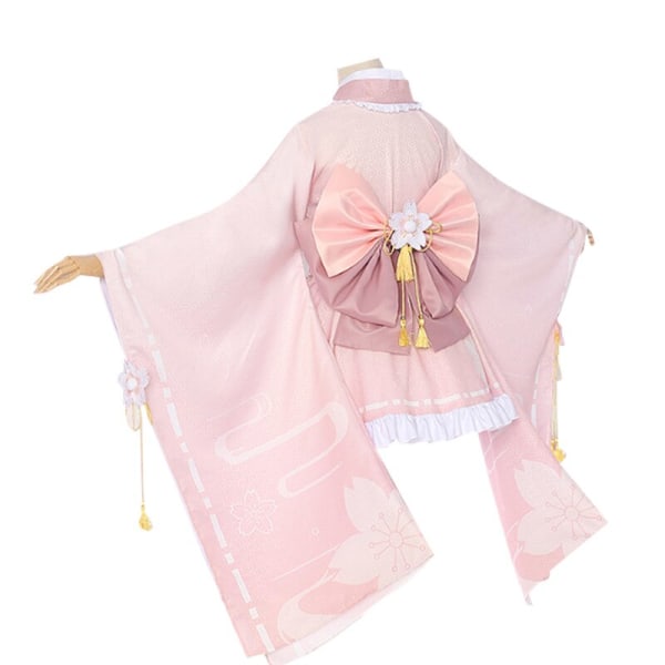 CosDaddy My Hero Academia Uraraka Ochaco Cosplay Kostym Vuxen Kvinnor Kimono Dräkter Halloween Kostym Wig S