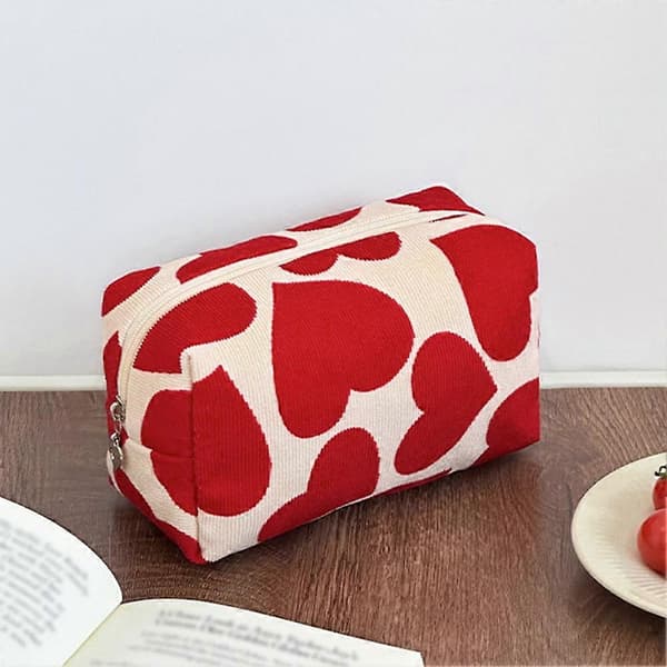 Kærlighed Håndholdt Makeuptaske, Essentiel Til Kvinders Rejser Drawstring bag S