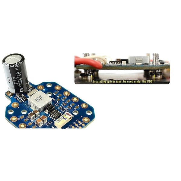 PDB-HEX 12S 5A 5V/9V/12V BEC Strömfördelningskort PDB 30.5X30.5mm 20X20mm för RC Multirotor X-CL