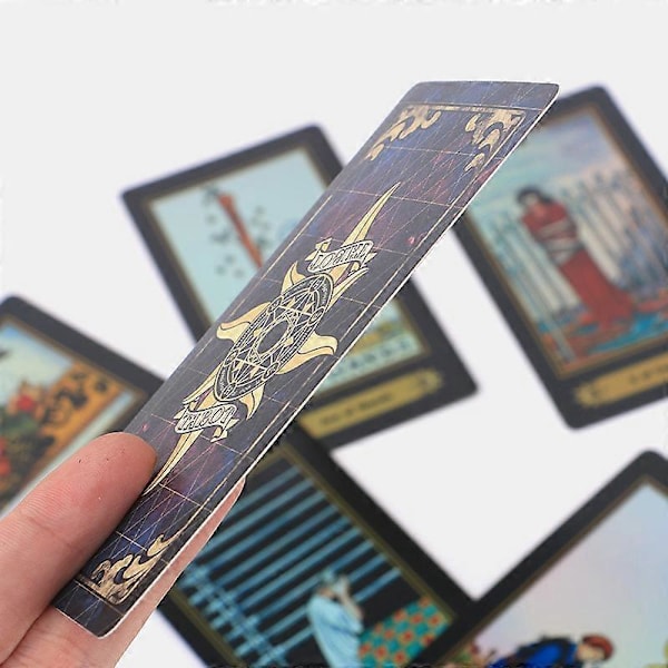 Holografiske A.E. Waite Tarotkort Brætspil 78 STK. Skinnende Kort Fuld Engelsk Udgave til Astrolog Engelsk Regel
