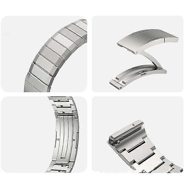 Kompatibel för Huawei Watch GT 5 Pro 46mm / GT 5 46mm Armband Justerbart Klockarmband i Titanlegering Silver