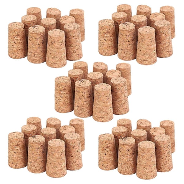 50 st Koniska Korkar Pluggar DIY Hantverk Konst Modellbygge 22 x 17 x 35mm
