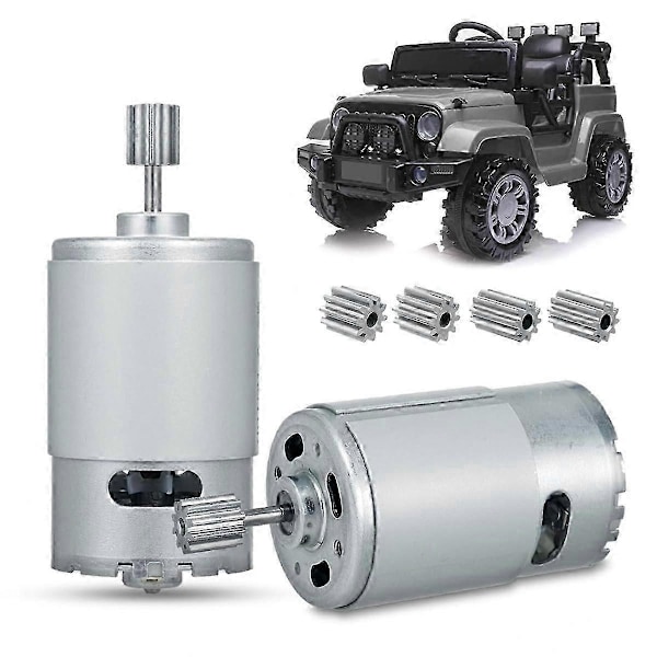 24V 40000RPM Elmotor 2-pack, Hög Hastighet Motor RS555 Barn Ride-on Leksaksbil Motorer