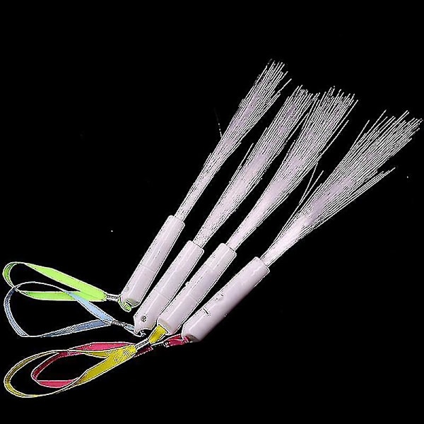 24 Stykker Fiberoptisk Tryllestav LED Hvite Lysstaver