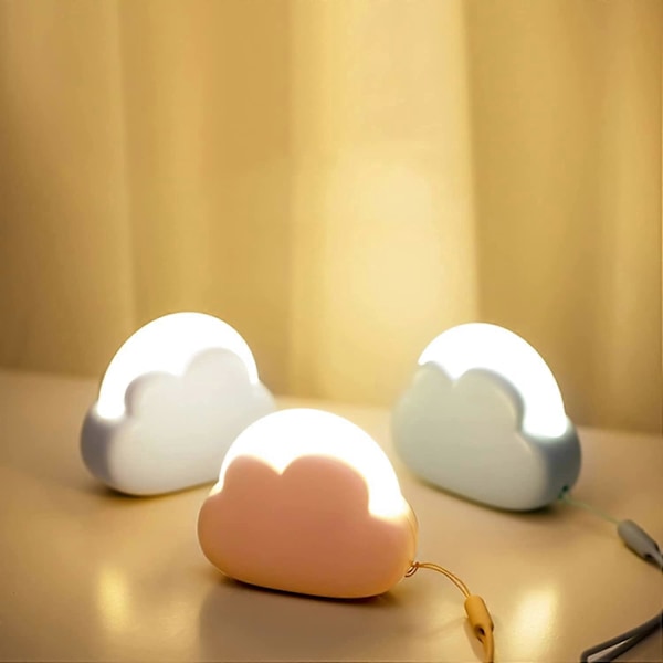 Genopladelig Natlampe til Børn, Nomadisk Sky Natlampe til Amning, Bærbar Børnelommelygte, Bordlampe med 4 Intensitetstrin til Dekoration af Børneværelse