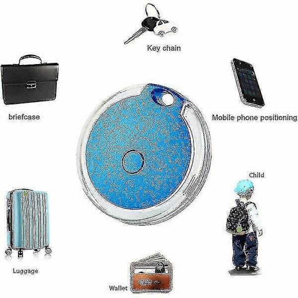 4-pack Mini GPS-tracker Vattentät Bärbar Bluetooth-tracker för Bagage/Barn/Husdjur/Katt/Hund Premium