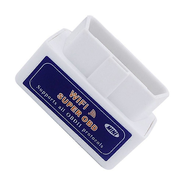 Mini Auto Code Reader Bluetooth-kompatibel PIC18F25K80 Dobbelt PCB Bilscanner OBD2 -327 1.5 BT/WIFI, Hvid