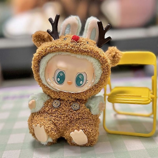 Mini Plysjdukke Klær Antrekk Tilbehør For Korea Kpop Exo Labubu V1 V2 Idol Dukker Gås Dinosaur Macaron Klær Gave 2