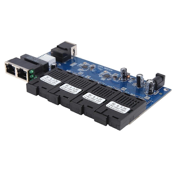 Gigabit Metro Ethernet Switch med Fiberanslutning 4X1.25G Fiber Port 3X100/1000M RJ45 Port SC Optisk Fiber S